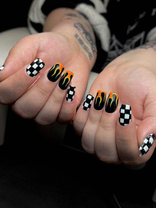 Checkerboard Flames