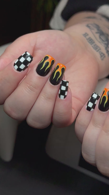Checkerboard Flames